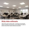 LED panel BAXXO 60×60, štvorcový prisazeny biely, 36W neutr. biela UGR