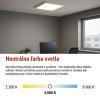 LED panel BAXXO 60×60, štvorcový prisazeny biely, 36W neutr. biela UGR