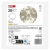 LED vianočná sklenená guľa - zlatá, 15 cm, 3x AA, vnútorná, teplá biela, časovač