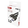 Nabíjací a dátový kábel USB-A 3.0 / USB-C 3.1, Quick Charge, 1 m, čierny