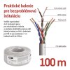 Datový kábel UTP CAT 5E PVC CCA, 100m
