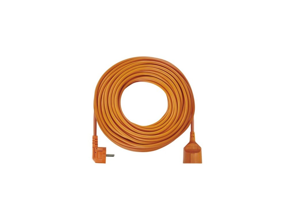 Prodlužovací kabel – spojka, 30m, 3× 1,5mm, oranžový