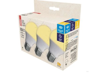 Screenshot 2024 10 04 at 10 16 11 LED žárovka True Light A60 E27 7 2 W (60 W) 806 lm teplá bílá EMOS