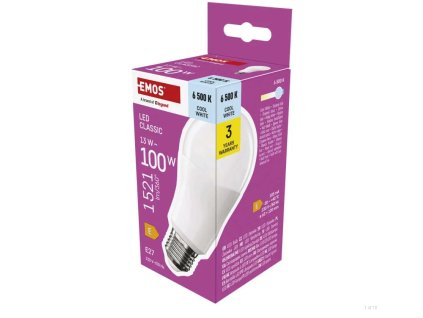 Screenshot 2025 01 20 at 12 39 18 LED žárovka Classic A60 E27 13 W (100 W) 1521 lm studená bílá EMOS
