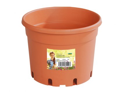 Květník CLASSIC MCI lehčený plastový s dezénem d20cm 3,5l