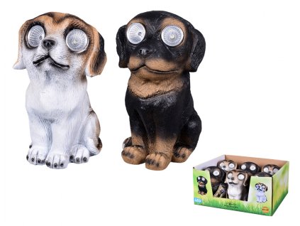 Pes solární cementový 11x12x18cm