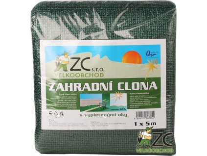 Zahradní clona - 65% zastínění, 5x1 m