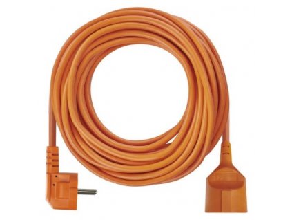 Prodlužovací kabel – spojka, 25m, 3× 1,5mm, oranžový