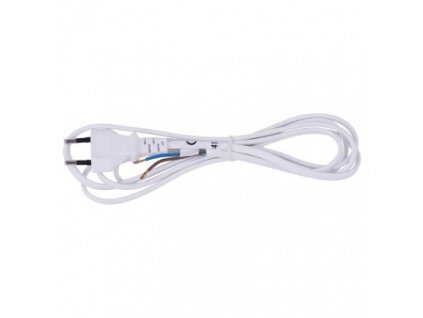 Flexo šňůra PVC 2× 0,5mm2, 2m, bílá