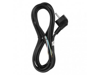 Flexo šňůra PVC 3× 1,0mm2, 3m, černá