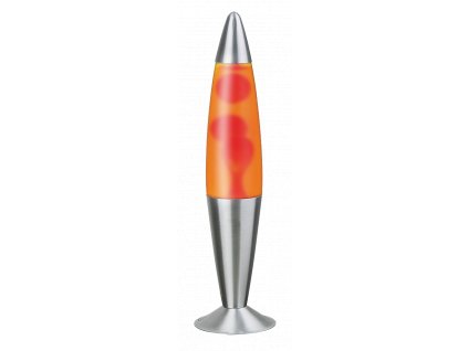 Stolní lávová lampa LOLLIPOP 2 - červená/žlutá/stříbrná