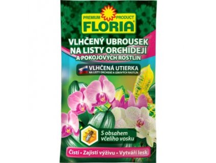 FLORIA Vlhčené ubrousky na listy orchidejí a pokojovek