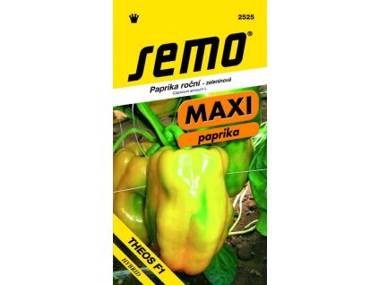 Paprika zeleninová sladká F1 Theos F1 rychl 15 s - série MAXI