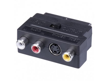 Redukce SCART na 3x CINCH + SVHS adaptér