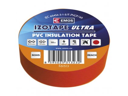 Izolační páska PVC 15mm / 10m červená