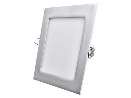 LED panel 170×170, čtvercový vestavný stříbrný, 12W neutr.b.