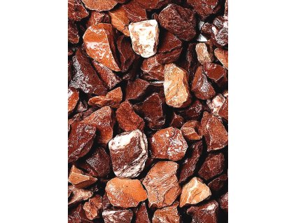 Mramor drcený kaštanově hnědý 16 - 22 mm 25 kg / pytel