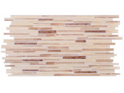 Panel obkladový 3D PVC D0010 - kámen světlý /  93,5 x 46,9 cm