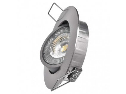 LED bodové svítidlo Exclusive stříbrné, kruh 5W neutr. bílá