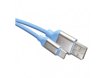 USB kabel 2.0 A/M - C/M 1m modrý