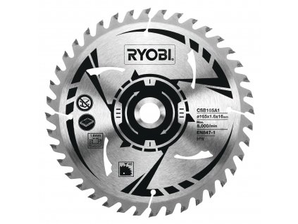 165mm kotouč do akumulátorové okružní pily RYOBI CSB165A1
