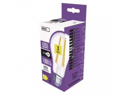 LED žárovka Filament A60 7W E27 neutrální bílá