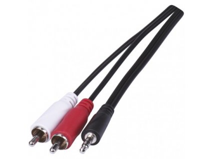 Kabel JACK 3,5mm stereo, vidlice - 2x CINCH vidlice 3m