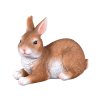 Zajíc ležící polyresinový 9x17x13cm