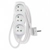 Prodlužovací kabel – 3 zásuvky, 1,5m, bílý
