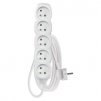 Prodlužovací kabel – 5 zásuvek, 2m, bílý