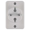 Rozbočovací zásuvka 3× plochá, bílá