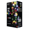 LED vánoční cherry řetěz – kuličky, 8m, multicolor, progr.