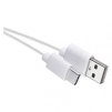 USB kabel 2.0 A/M - C/M 0,2m bílý