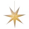 LED vánoční hvězda papírová bílá, 75cm