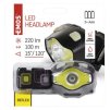 COB LED + LED čelovka P3536, 220 lm, 100 m, 3× AAA