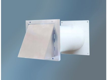 Ventilační systém kulatý s větracím krytem z nerezové oceli, kruhové připojení, ø 125 mm