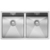 Dvojitý nerezový dřez 760 x 450 mm typ Lena 6