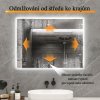 Chytré topné zrcadlo s LED osvětlením, 200W, 60x60cm, s WiFi termostatem funkcie 2