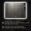 Chytré topné zrcadlo s LED osvětlením, 200W, 60x60cm, s WiFi termostatem funkcie 1