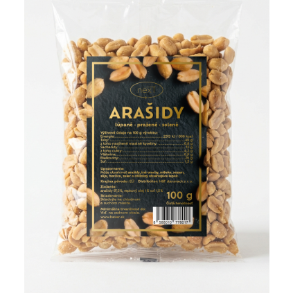 Arašidy - solené, pražené