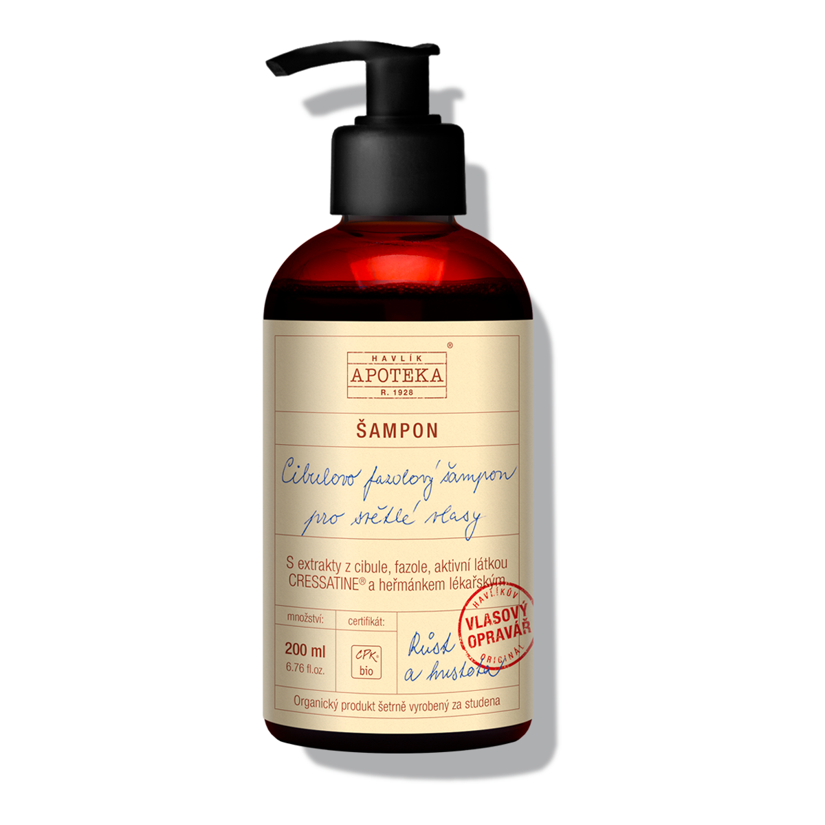 Havlíkova apotéka Cibulovo fazolový šampon na světlé vlasy Velikost: 200 ml