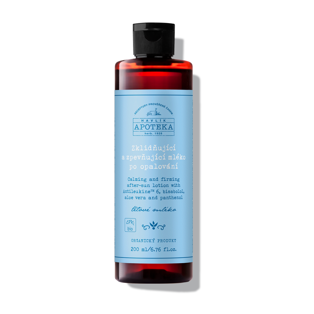 Havlíkova apotéka Zklidňující a zpevňující mléko po opalování 200 ml