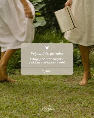 Dnešní připomínka pro tebe 🫶🏻 Ulož si ji a vrať se k ní, kdykoliv budeš potřebovat klid 🥰💫