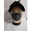 Rouška černá puntík