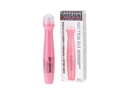 Biovene Osviežujúce očné roll-on sérum pre unavené oči s vitamínom E a kofeínom, 15 ml