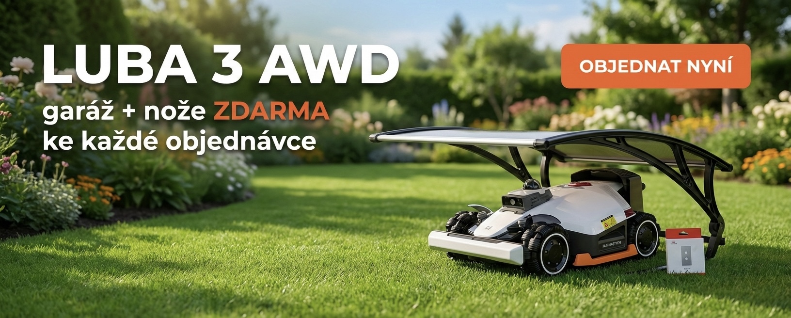 Akce na robotické sekačky Mammotion LUBA