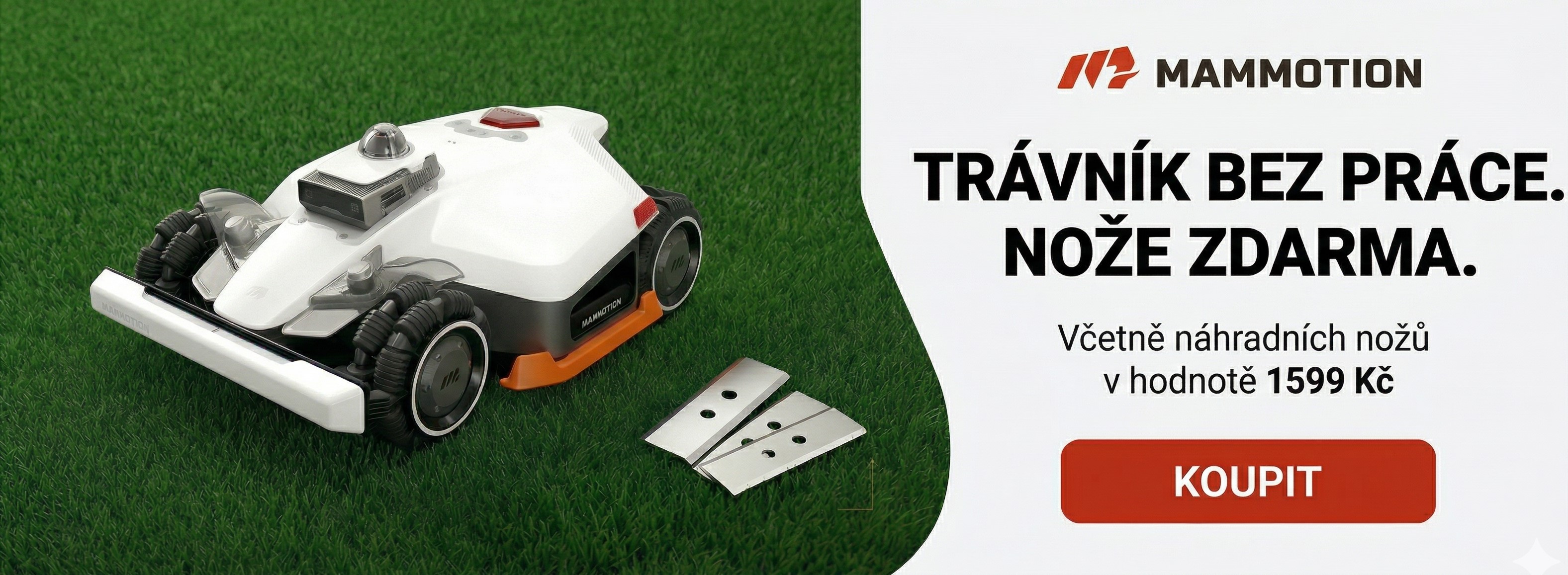 Akce na robotické sekačky Mammotion LUBA