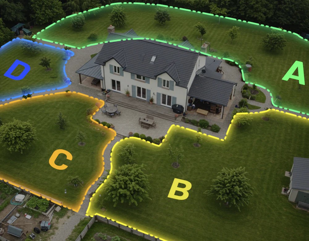 Správa zón v aplikaci