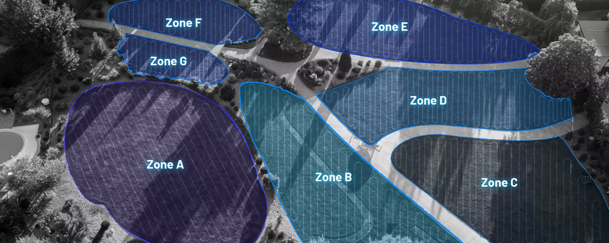 Mapování zón v aplikaci