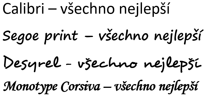 pískování fonty